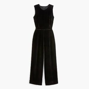 J. Crew Sleeveless Velvet Jumpsuit